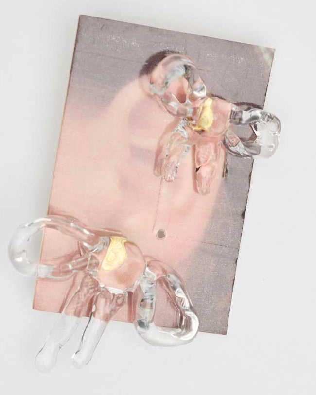 Glass Bow Earring